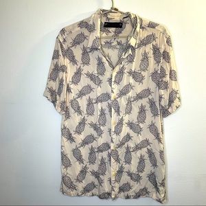 Allsaints ~summer button down- Men’s Medium